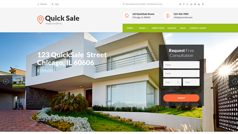 Quick Sale – Single Property Real Estate Theme